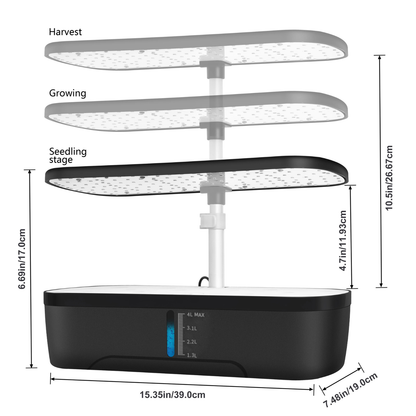 12 Pods Hydroponics Growing System